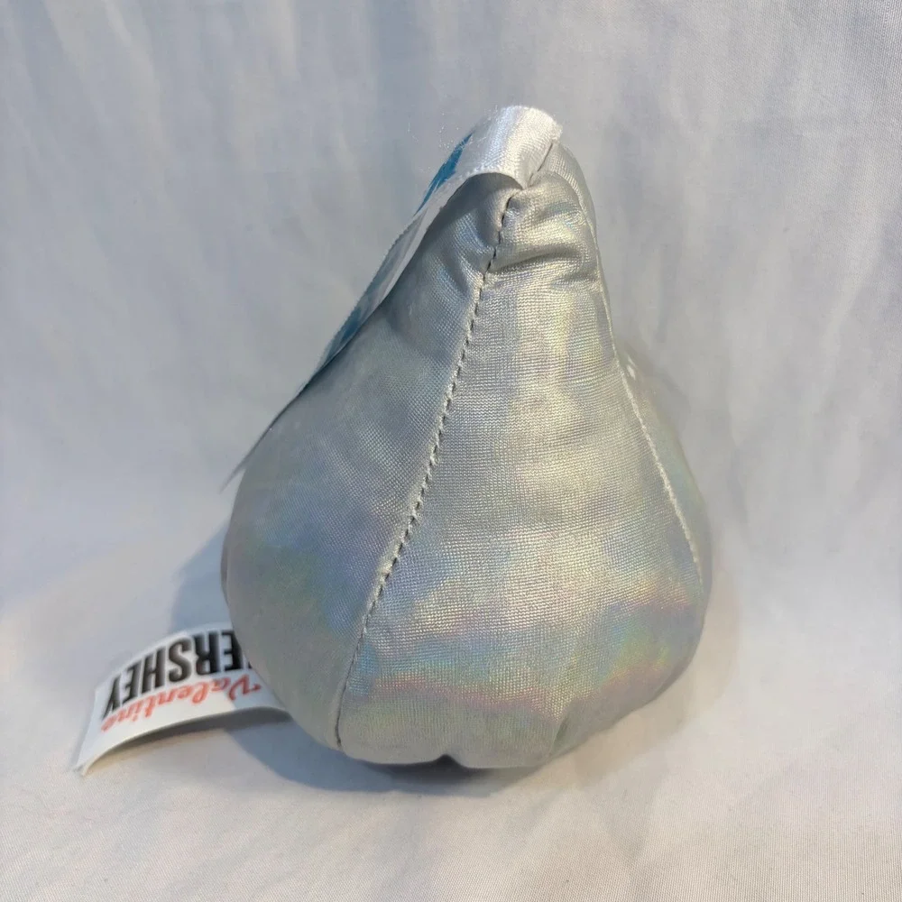 Hershey Kisses Plush Toy Silver Iridescent Valentine‎ Candy Kiss Stuffed